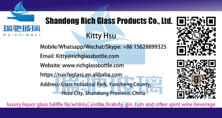 Hot Stamping 750ml Standard Transparent Extra Flint Giant Liquor Bottles for Beverage