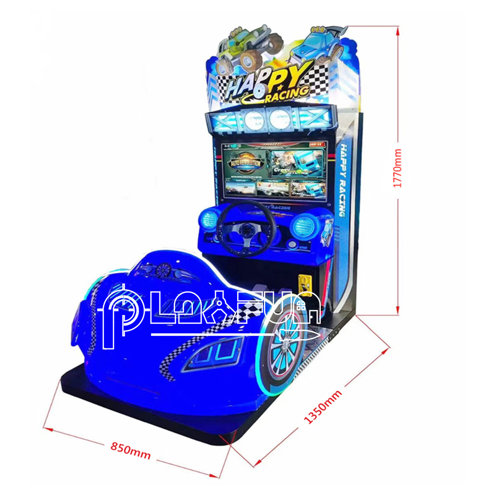 FEC Indoor Amusement Park Simulator New Design Kids Mini Happy Racing Arcade Video Car Game Machine Racing Cars Games