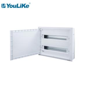 China 42 Way Two Phase Plastic MCB Box , Surface Mounted Switchboard With Opaque Window on sale