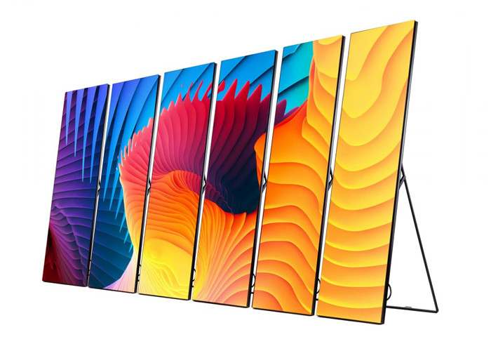 Portable 1R1G1B Digital Poster Display , SMD2121 3mm Led Poster Board