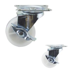 China 2 Inch Solid Wheel Light Duty Casters Plastic Swivel Small Size Caster Wheels With Brake Supplys on sale