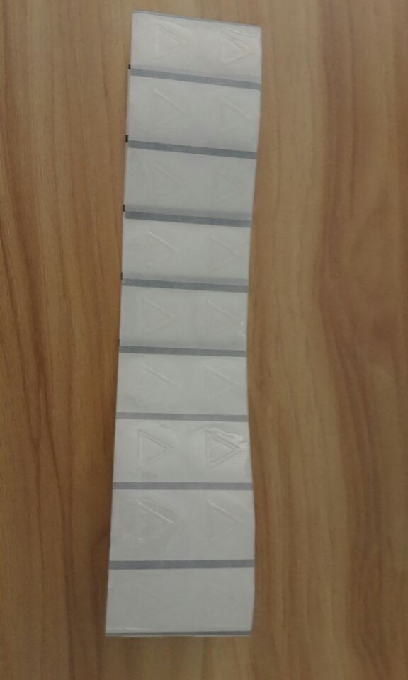 25mm Diameter Triangle Shrink Sleeve Labels Transparent Stickers / Tactile Warning Labels