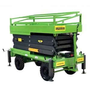 Working Height 9.5 Meters Mobile Scissor Lift Device For Aerial Work CE Passed