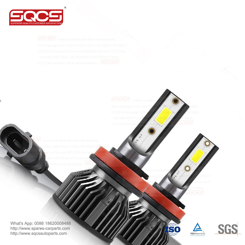 V6-24W LED Car Headlight Bulbs 6500K 200M Range for Mercedes Benz H1 H3 H7 H11 9005 9006 9012 5202 880 H4 H13 9004 9007