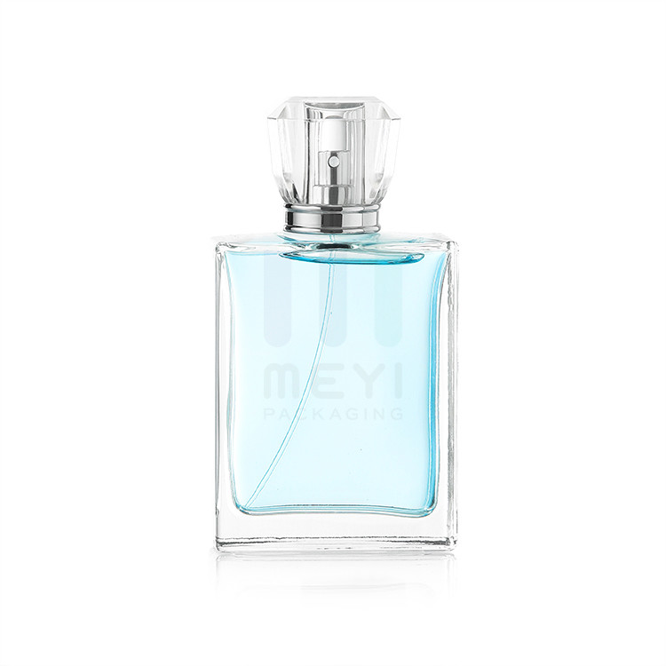 Debossing Printing Perfume Glass Bottle 50ml With Luxury / Vintage Silk-Screen/Hot-Stamping