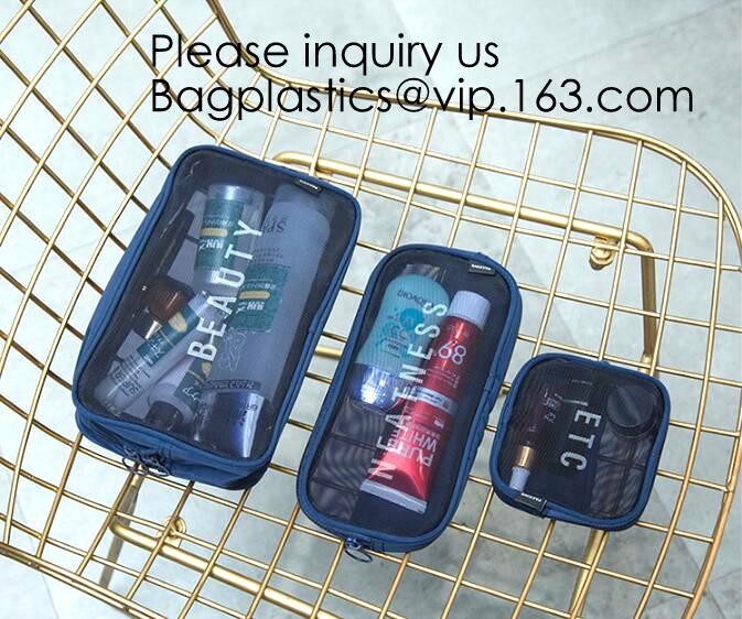 Custom Travel Organizer Cosmetic Ziiper Black Tyvek Paper Bag,Factory Price Tyvek Cosmetic Bag Custom Tyvek Paper Pouch