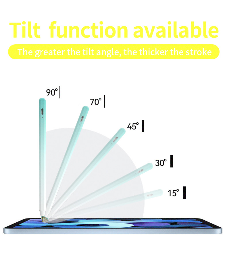 Blue Color Palm Rejection Rechargeable Stylus Pen Compatible With Ipad Mini Air