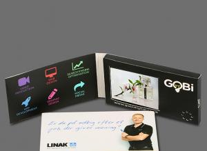  Super Definition LCD Video Greeting Cards Printable Design With MP3 / MP4 Player Manufactures