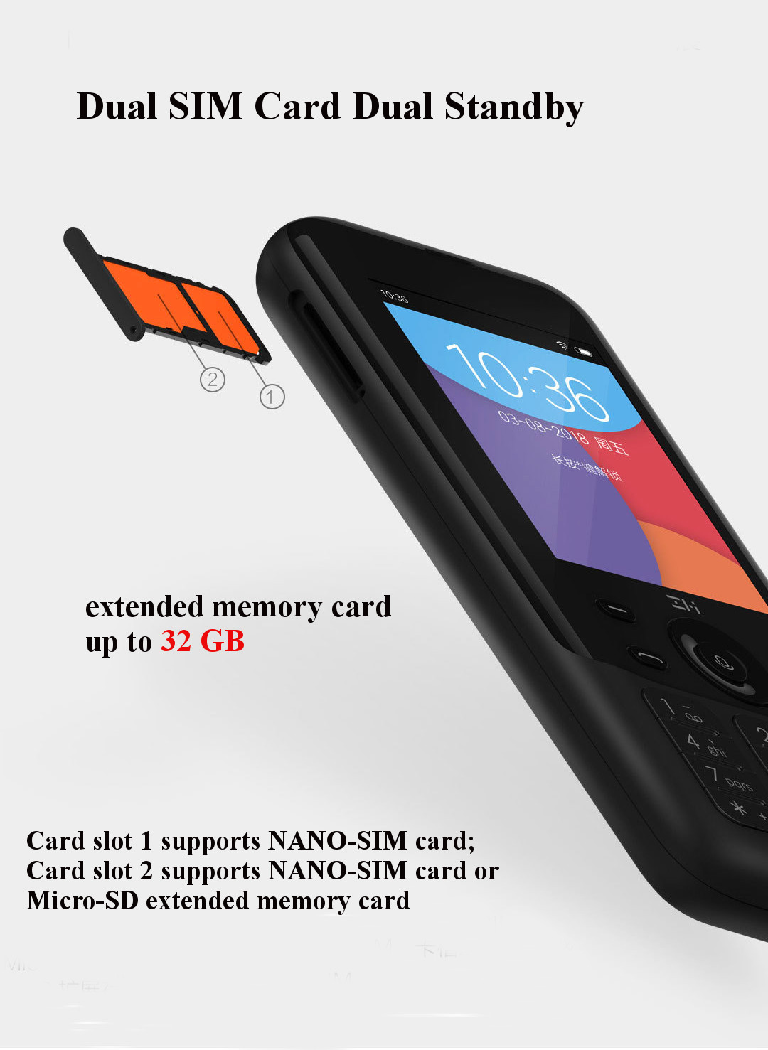 Xiao Mi Mobile Phone ZMI Z1 4G Network Wifi Multi-user Hotspot Sharing 5000mAh Power Bank Feature Phone Router