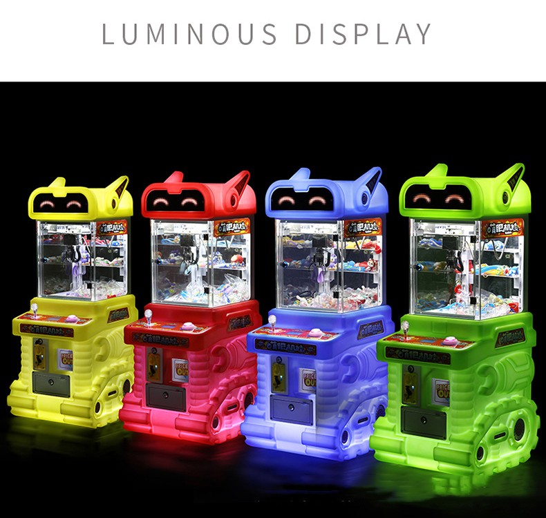 Coin Operated Toy Crane Machine with 50KG Capacity Mini Claw Vending Machine