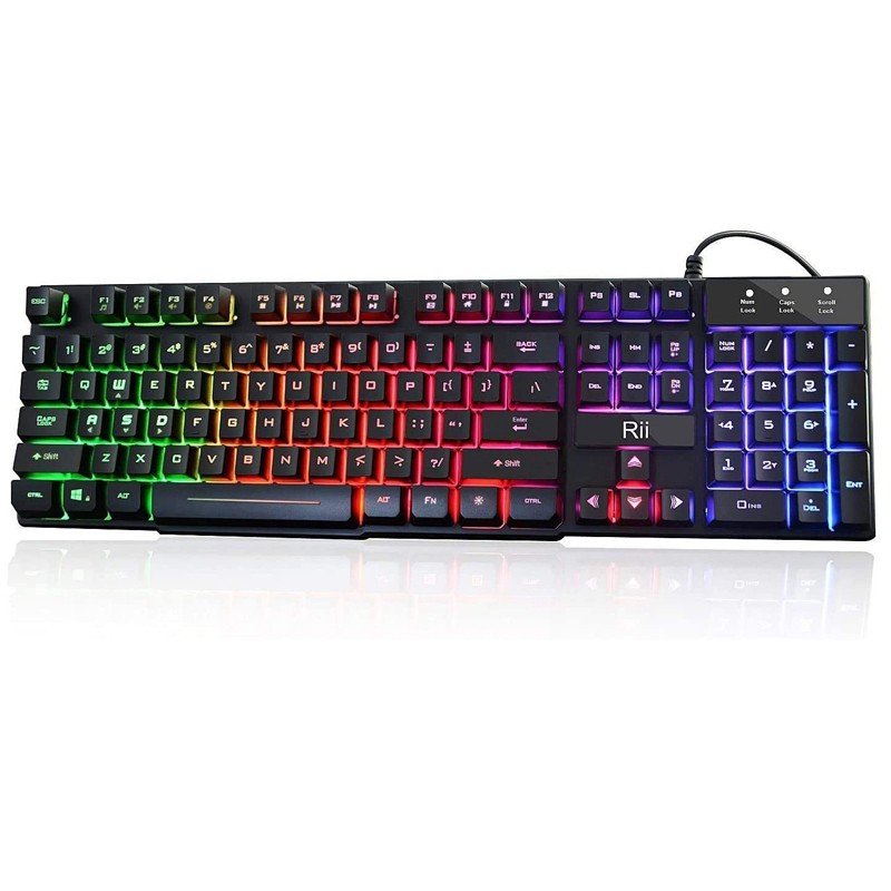 Rii RK100+ Office Keyboard Black Colour