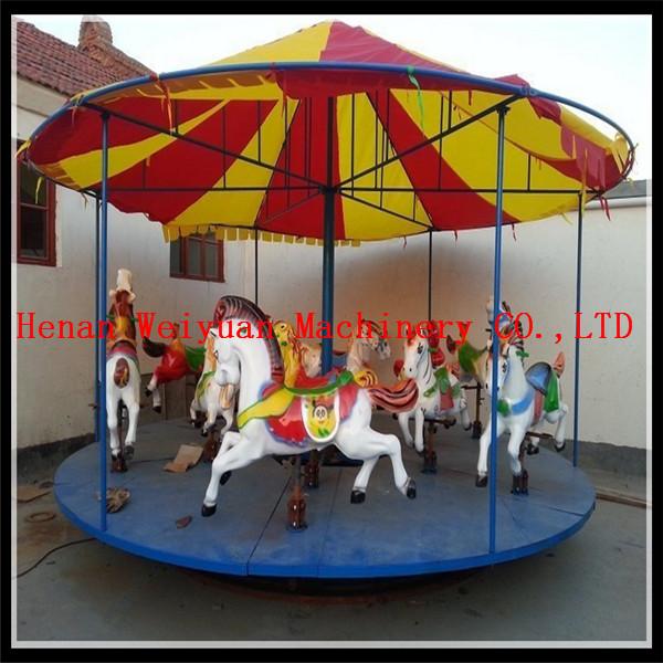 Quality 12 seats simple amusement park carousel rides; carousel horse sale; carousel amusement for sale