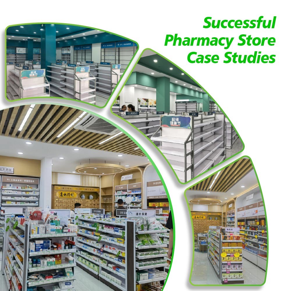 06-MSWRS Pharmacy Model Store With Wood Warm Style