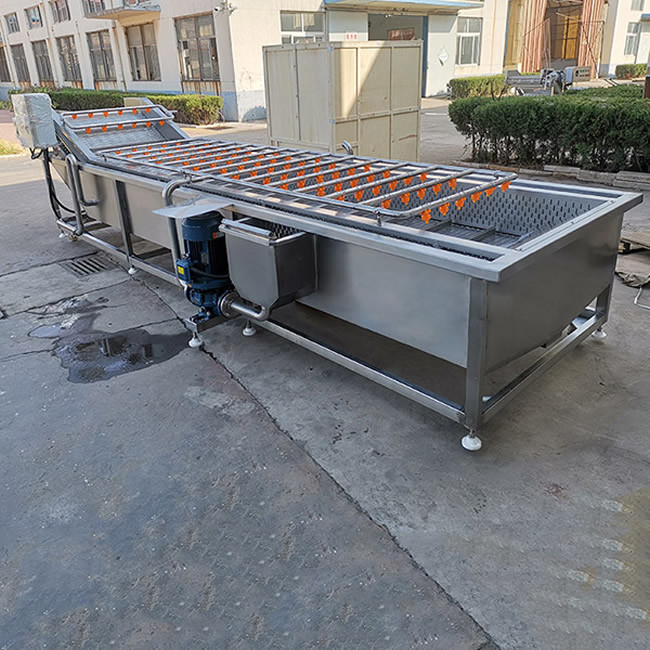 automatic water recycling air bubble vegetable washing machine
