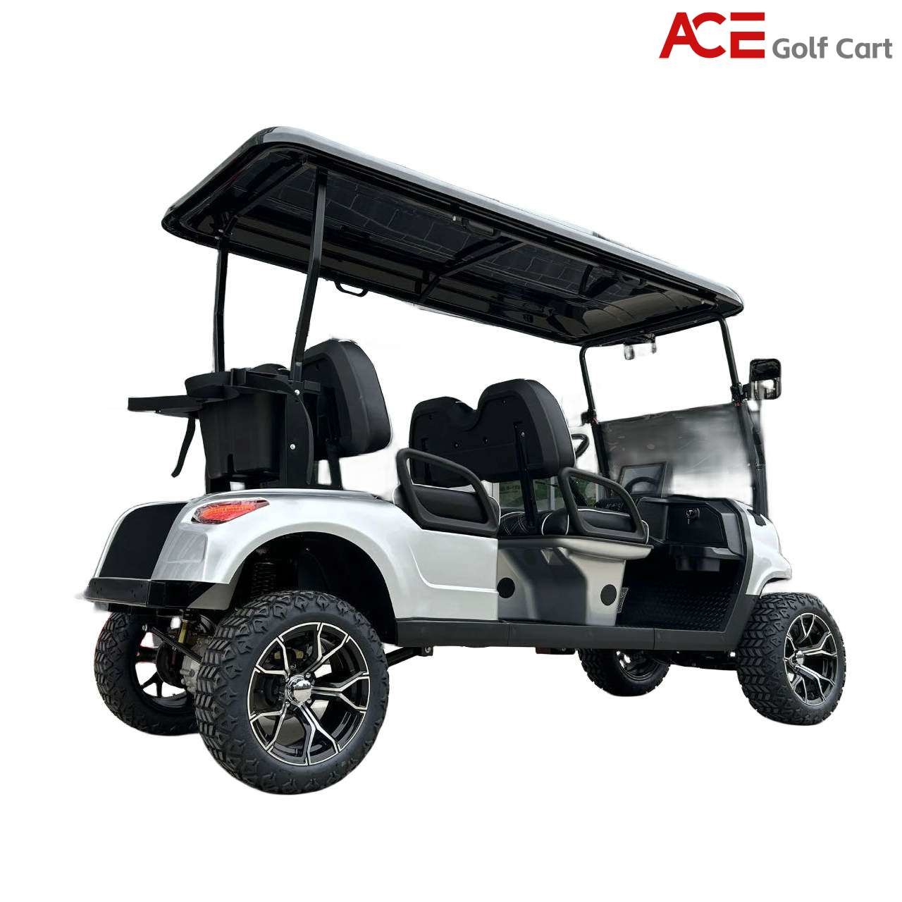 Small 4 Seaters Electric Golf Club Car 30km/h Mini Sightseeing Car