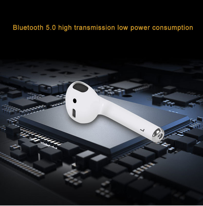 Cordless Airpods Wireless Earphones 3.7v / 60mah Battery Capacity Fast Charging