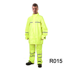 Outdoor Activity Fishing RAINWEAR RR014 Rubberized Polyester PVC Waterproof Rain Suit