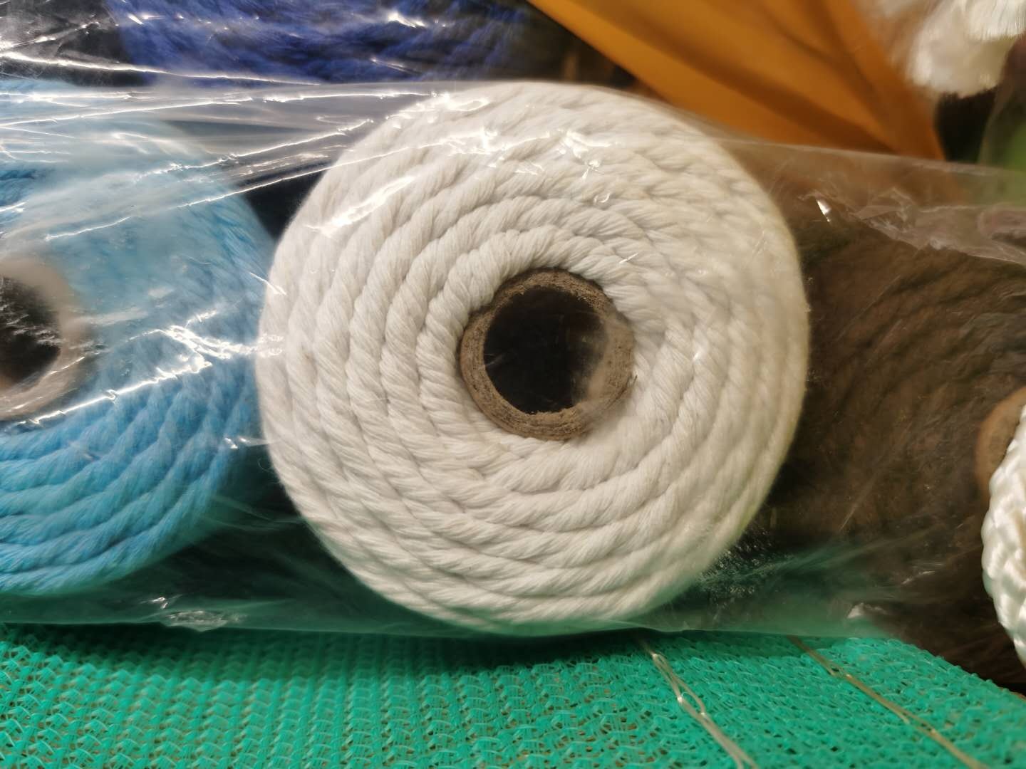 200m/220m Length White Cotton Rope for Flogline Signal Halyard Strong and Durable