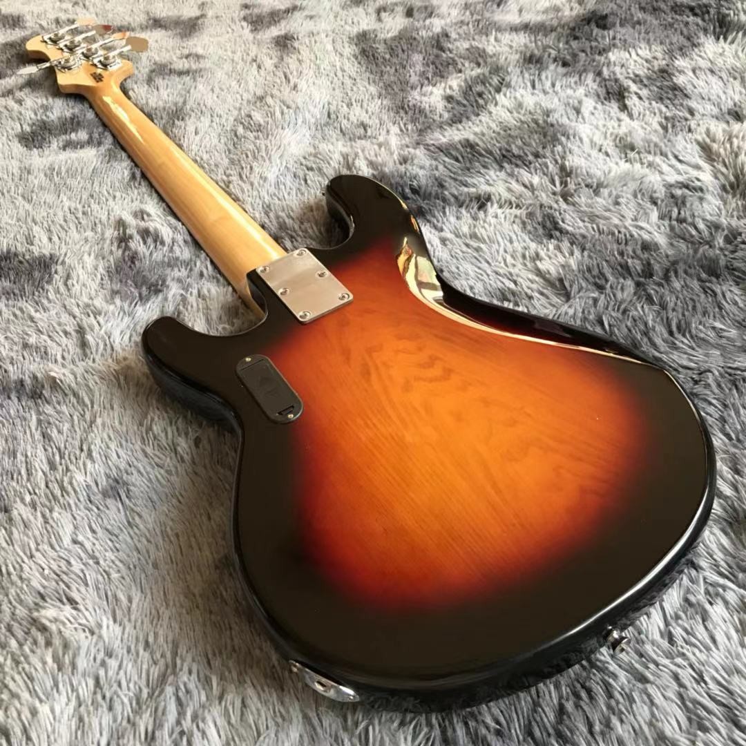 Custom High Quality 5 Strings MM StingRay Active Pickups 9V Battery Electric Bass Guitar
