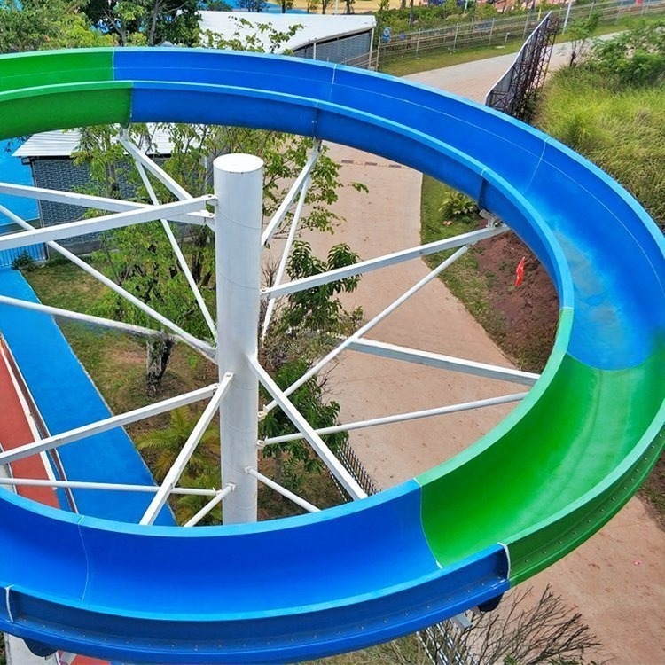 Colorful Open Body Slide Water Park Water Slide for Sale