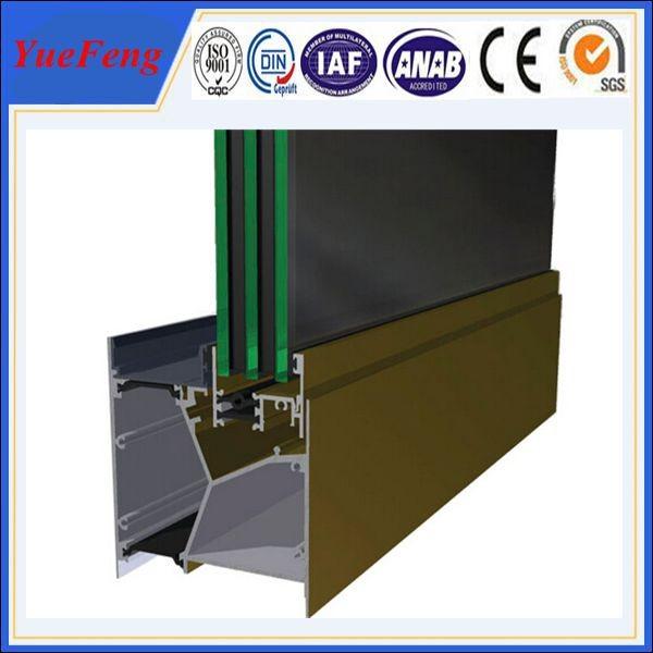 Hot! 98% pure alloy 6063 aluminium extrusion profile maked aluminum residential