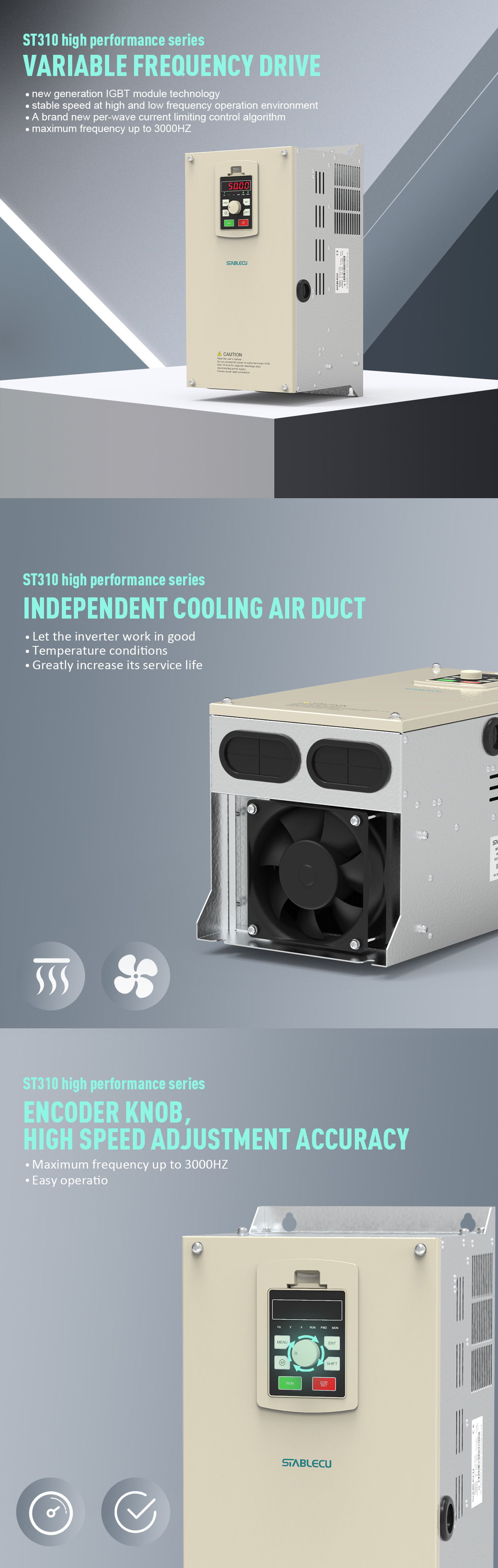 15KW High-Performance VFD Three Phase Motor Inverter AC Drive