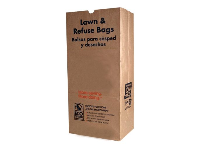 110L 30 Gallon Paper Yard Waste Bags Biodegradable Lawn Paper Bags