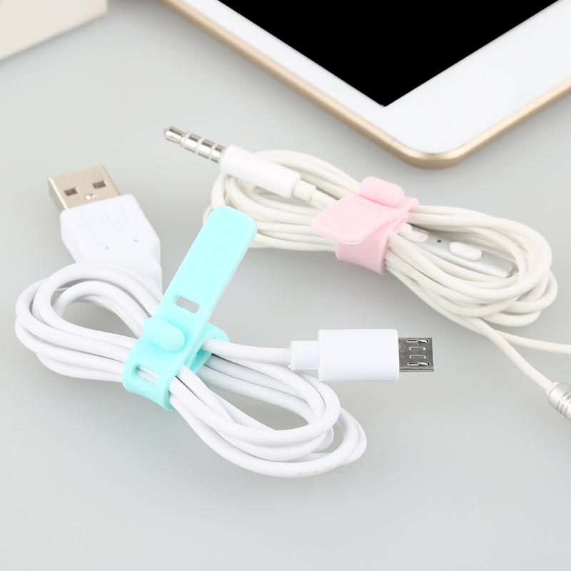 1.5mm-2.0mm Oval Silicone Self Gripping Cable Ties 6.5cm 7.4cm