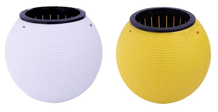 Ball Shape Hanging Up 15cm Self Watering Houseplant Pots With Chain