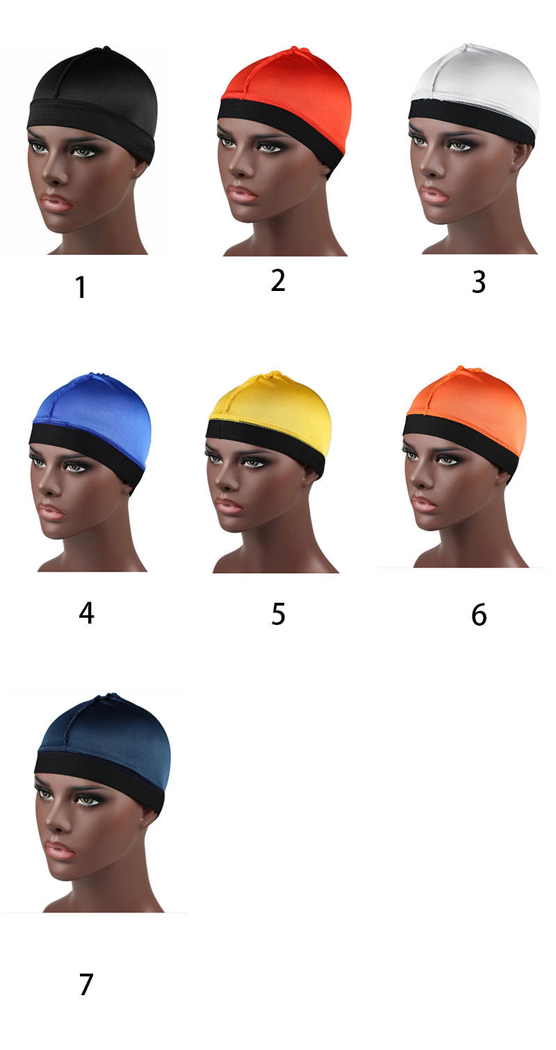 Custom Headwrap Silk Satin Wave Cap Silky Bandana Men Headwear Durags Silk