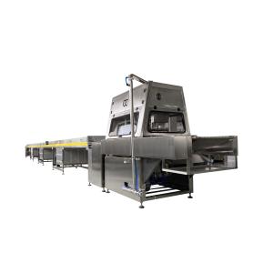 Automatic Biscuit Coating Wafer Snack Food Chocolate Enrobing Machine With