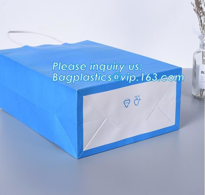 Customized Red Printed Kraft Paper Shopping Bag with Ribbon Handles and Bowknot,Kraft Paper Shopping Bag with Kinds off