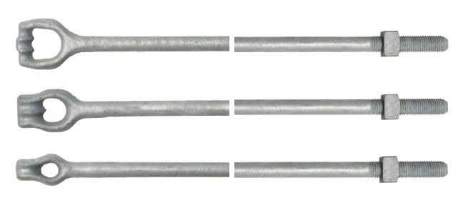 Thimble Double Triple Eye Anchor Rod Poleline Thimbleye Twineye Tripleye Poleline Guy Anchor Rods