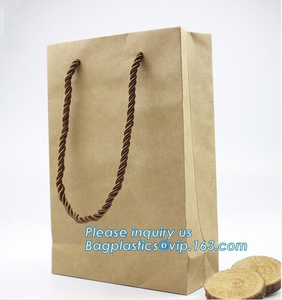 Custom printed white paper bag for flour packaging food packing bag,toast bread