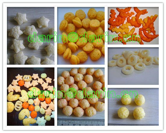 Oat Wheat Rice Puff Extruder Machine equiped with Packing Machine