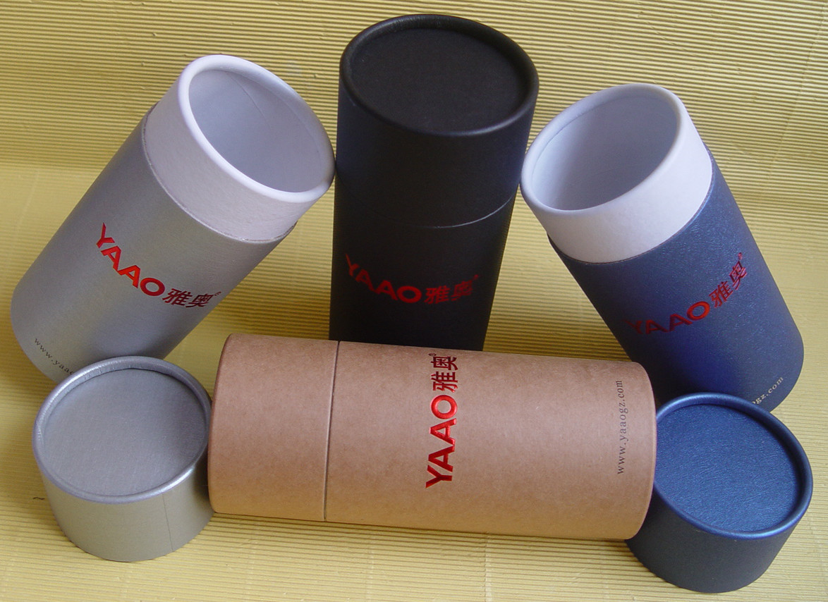 Custom printed paper cardboard cylinder wine packaging paper tube box
