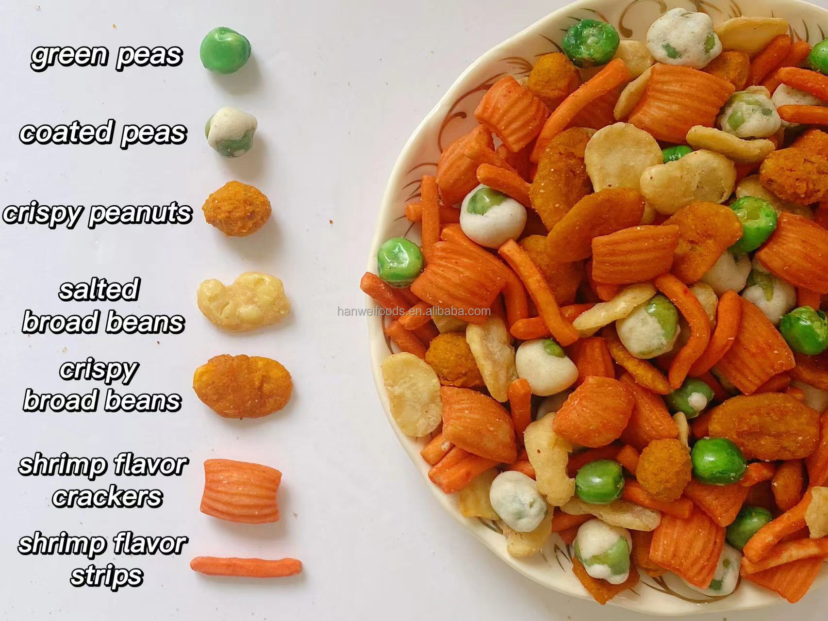 Shrimp Strips Rice Cracker Snacks Wheat Flour Japanese Grain Snacks