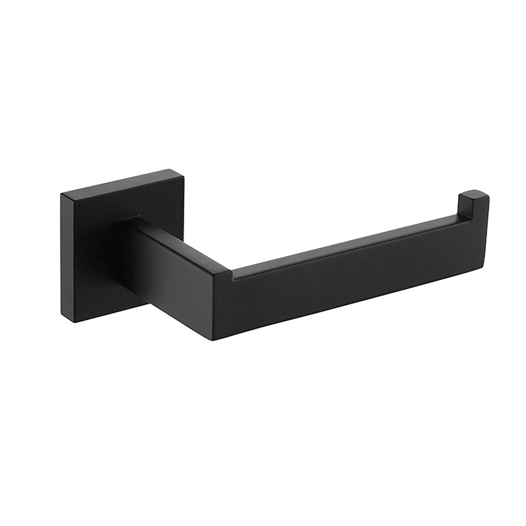 Matte Black Toilet Rolling Paper Holder Wall Mounted 160.5 X 55 X 75 Mm