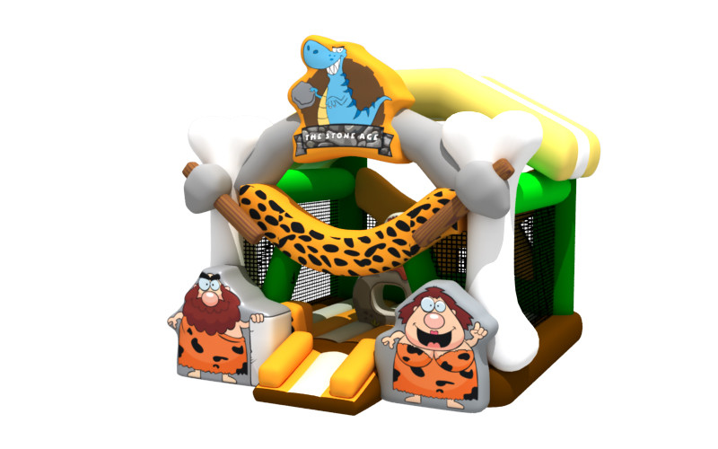 Commercial Grade Stone Age inflatable Bouncer Jumping Castle PVC Inflatable Bouncy Games