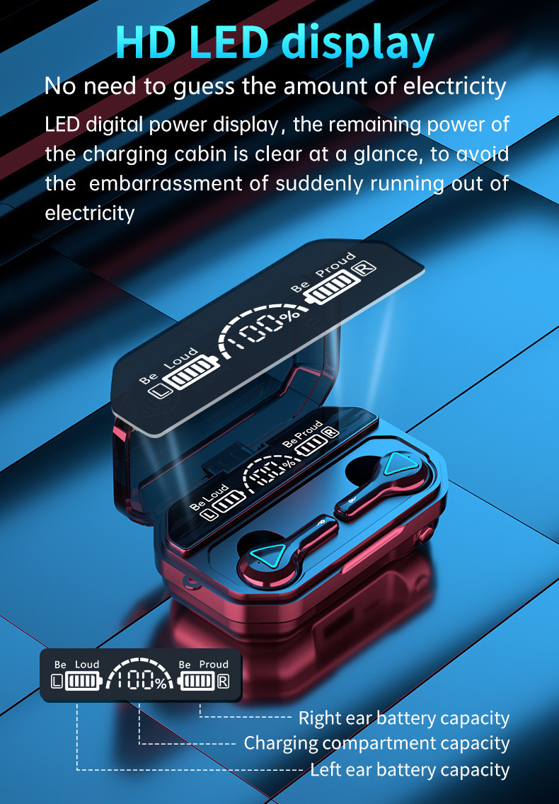 50mAh Bluetooth Earphones For Working Out Lightweight 2.5oz