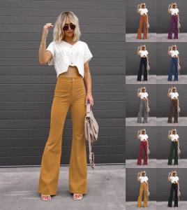 Mixed Color Fashion Casual Pants Spring Micro Cropped Pants Manufactures