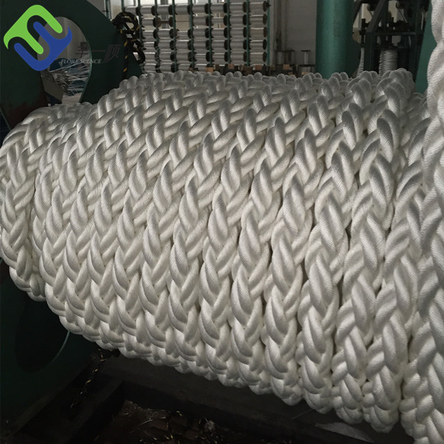 12 Strand Nylon Mooring Rope White Polyamide For Ship Repairing