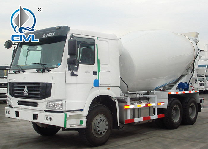 6 x 4 Driving Cement Mixer Truck Concrete Mixing Equipment With 10 CBM Mixer Tank 10 Speeds