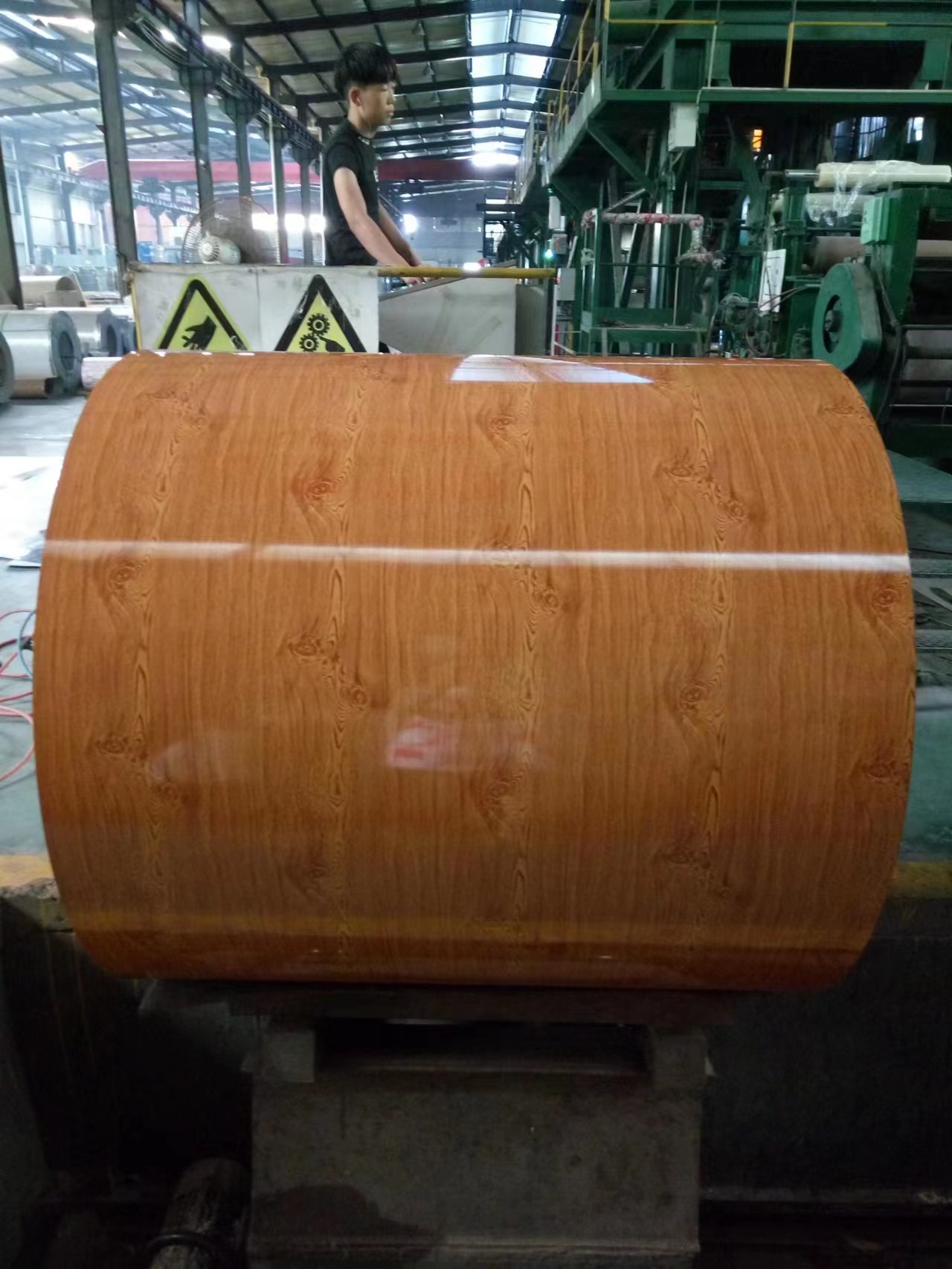 Printech Color Coil 50-Year Warranty 3003H24 Aluminium Coil 0.80*1200 PVDF Wood Grain Printech Color Coated Coil