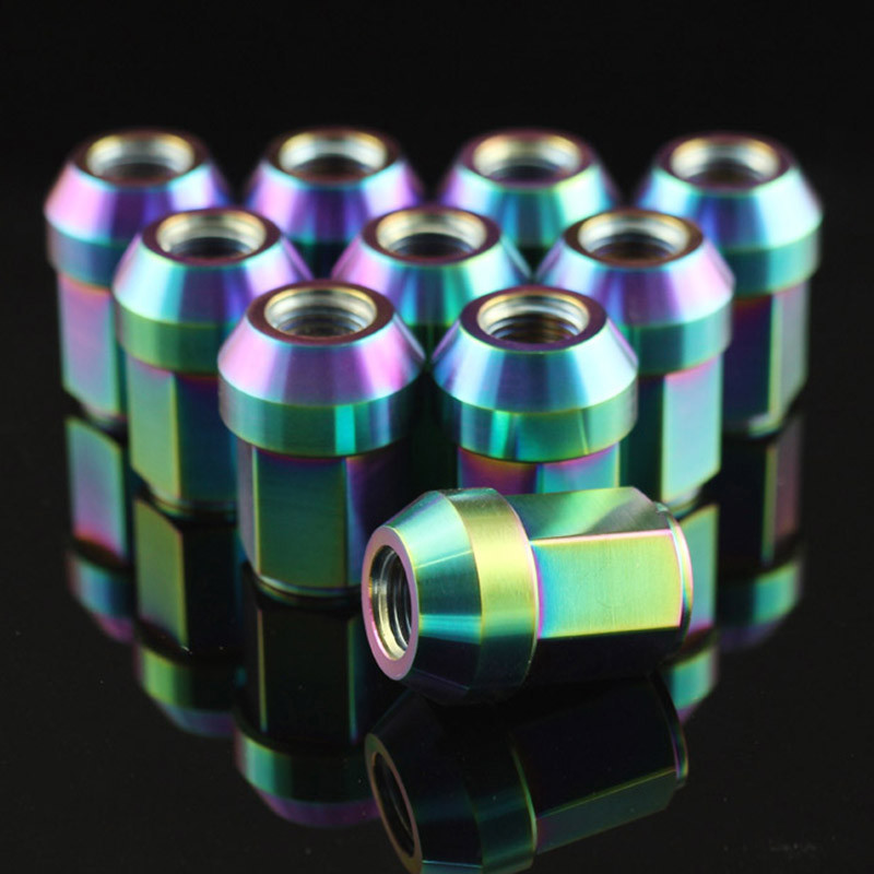 GR5 Lug Titanium Wheel Nuts M12x1.25 M12x1.5 M14x1.5 M14x1.25 With PVD Coating