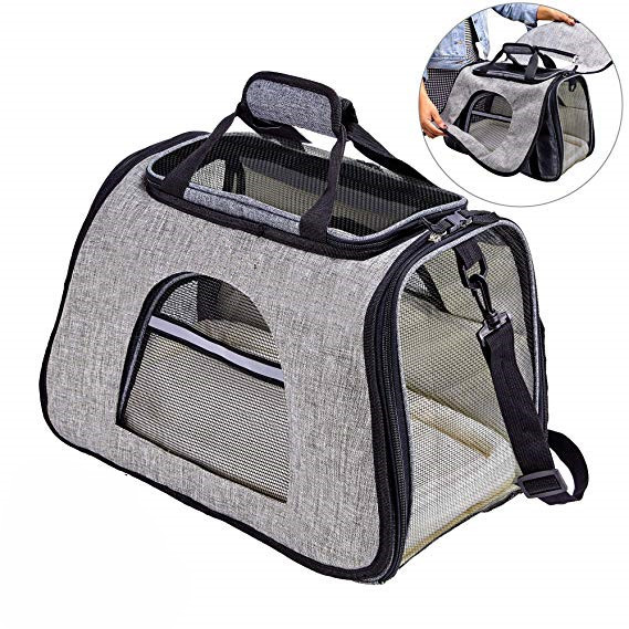 Soft Sided Airline Approved Pet Carrier Bag With Replaceable Skin Covers