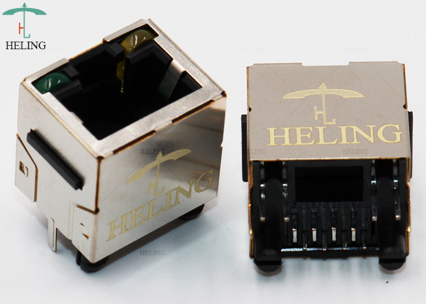 1 x 1 Port 180 Degree Vertical RJ45 Jack MJ88E-B211-JPL1