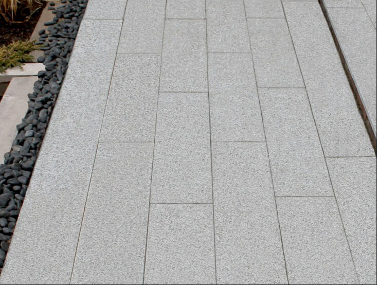 60*60 Sesame White Granite Stone Tiles 0.28% Water Absorption