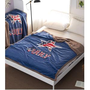 China Reversible Fuzzy Velvet Soft Sherpa Blanket , Faux Fur Sherpa Blanket on sale