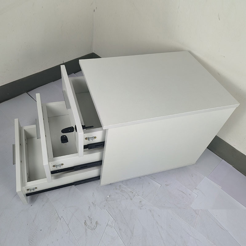 Office Storage Mobile Cabinet Wooden Mobile Pedestal 3 Drawer Lateral Filling Cabinet